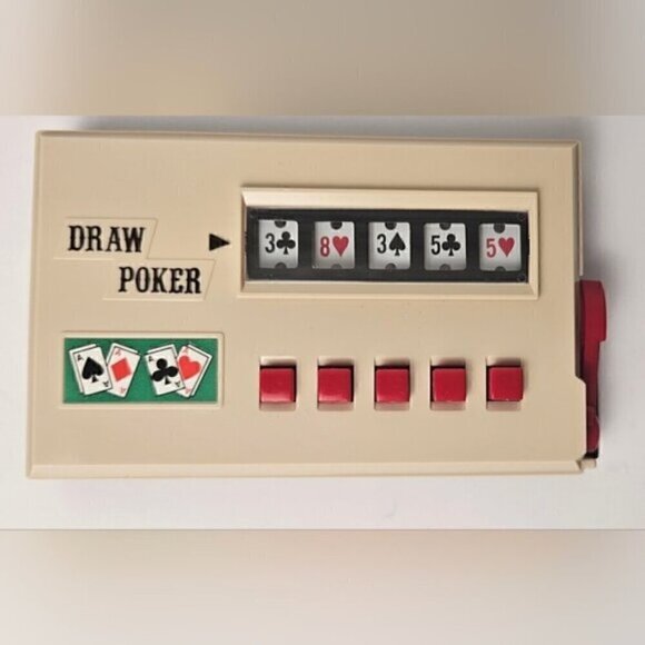 Vintage 80's Radio Shack Draw Poker Card Game Japan 60-2351 Handheld Ele… - Picture 3 of 11